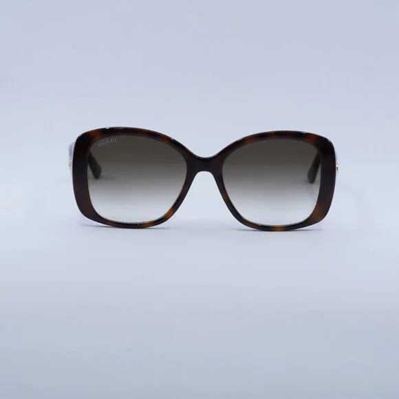 Gucci GG0762S 002 Sunglasses Havana Square Frame, Brown  display picture 3